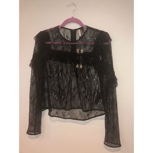 Lacey Black Top